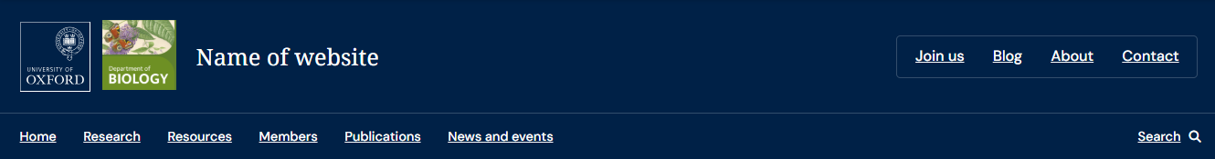 Example of a standard header