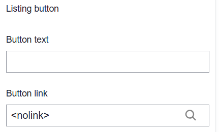 Button link field input with no link instruction