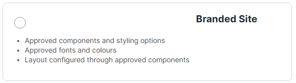 Branded Site Tier