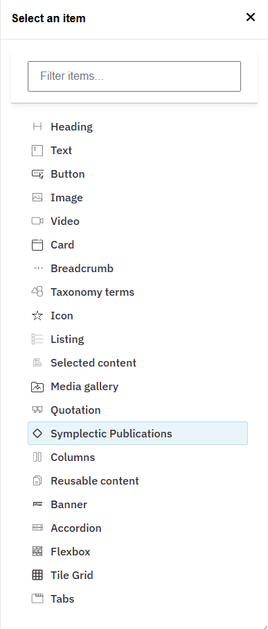 Screenshot showing 'Symplectic Publications'