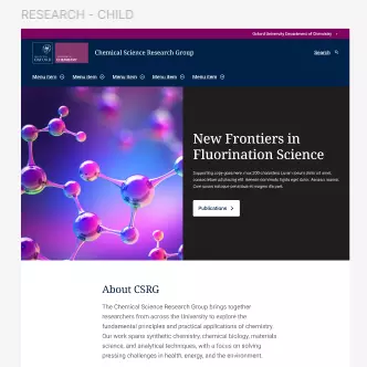 Mockup: research site