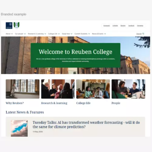Mockup: college