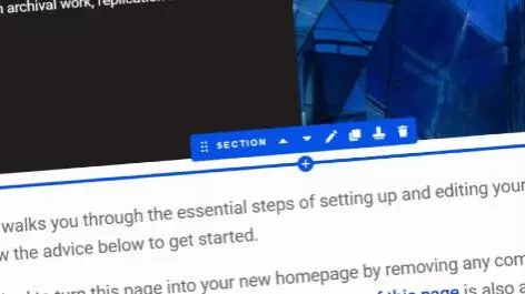 Illustration of a page being built