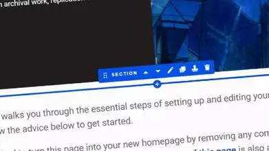 Illustration of a page being built