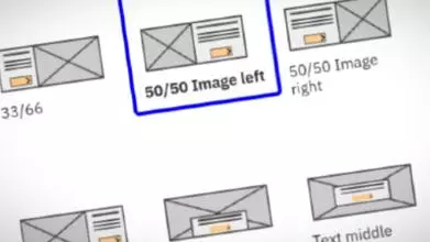 Screenshot of component list
