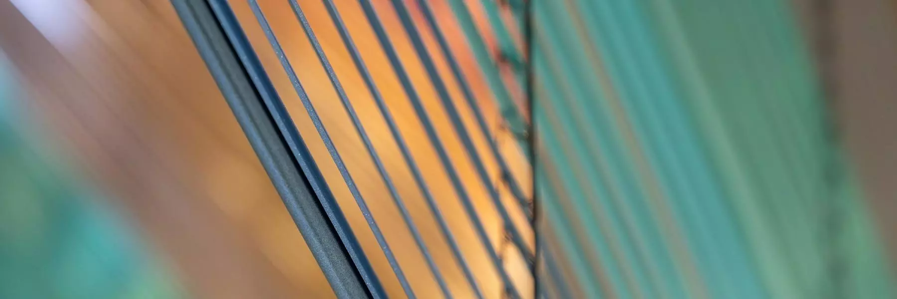 Side of glass building